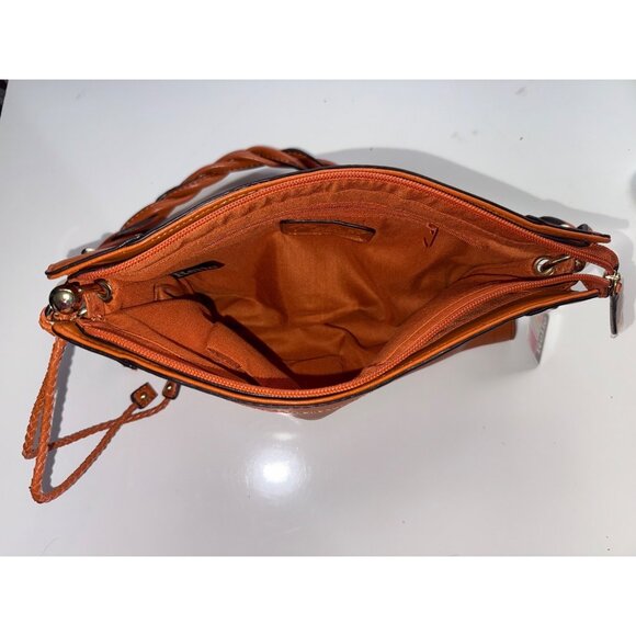 Relic Women’s Twist Handle Shoulder Bag Tan Faux Leather NWT - Picture 14 of 16